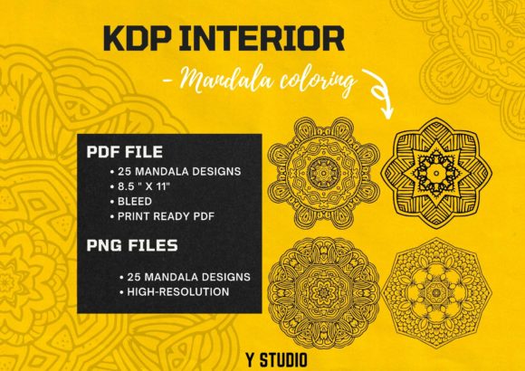 25 Mandala - KDP Interior M1: A Comprehensive Guide for Your Coloring Book Project