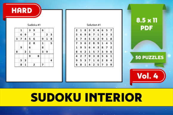 Challenge Your Mind with Sudoku Puzzles 50 HARD for KDP - Vol. 4