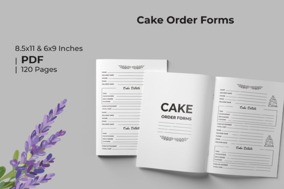 Design Your Cake Order Book with KDP Interior