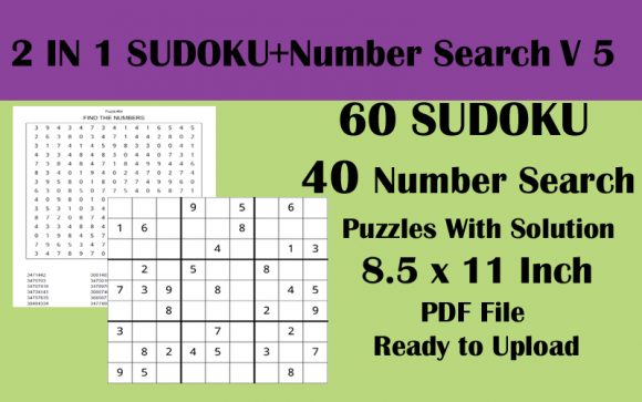 Explore 60 Sudoku 40 Number Search Puzzles