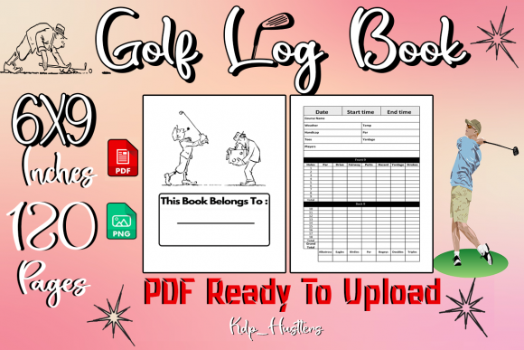 Golf Log Book Template KDP Interior