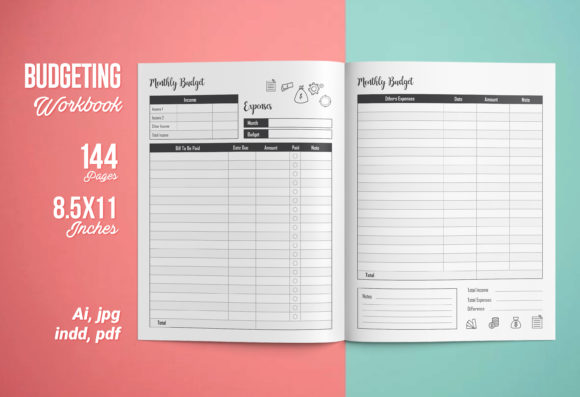 Master Your Finances with the Budgeting Workbook KDP Interior