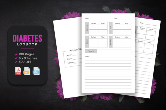 Mastering Diabetes Management with the Daily Diabetes Logbook - KDP Interior