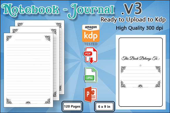 Notebook - KDP Interior v3: A Versatile Solution for Your Publishing Needs