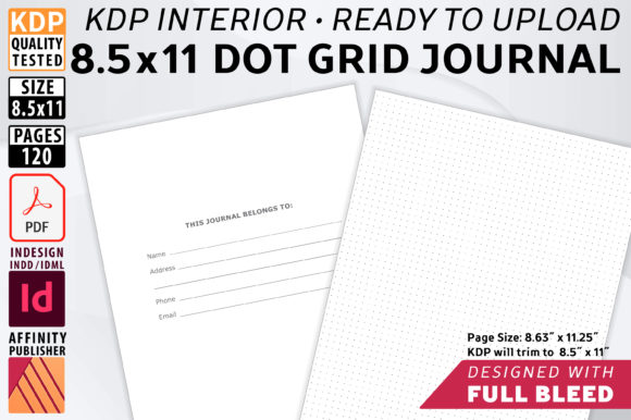 Strategic Use of 8.5 X 11 Dot Grid Journal with Bleed for Enhanced Productivity and Creativity