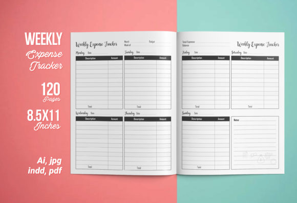 Strategic Use of Weekly Expense Tracker KDP Interior for Enhanced Financial Management