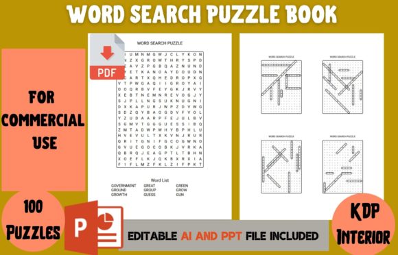 Unlocking Creativity and Business Growth with the Word Search Puzzle Book KDP Interior